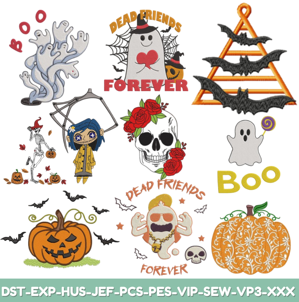 Halloween Embroidery Bundle