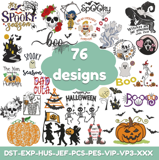 Halloween Embroidery Bundle