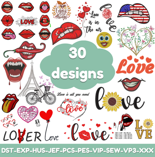 Love Embroidery Bundle